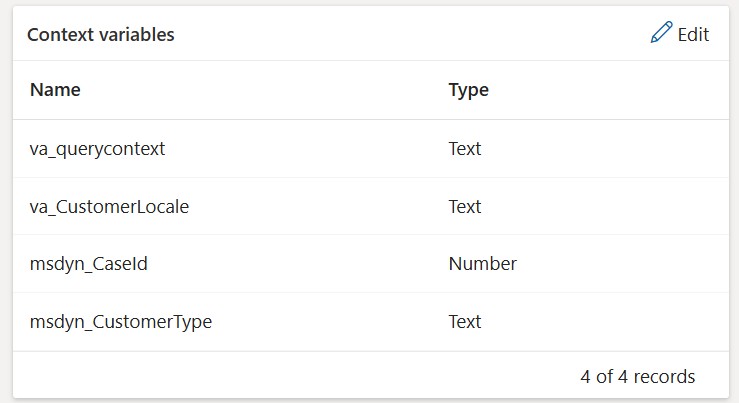 Workstream context variables